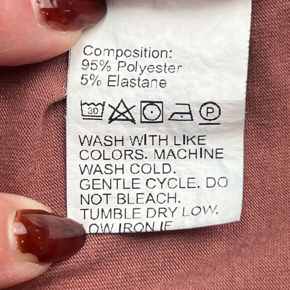 SHEIN Top 4XL Dusty Rose Crisscross V-Neck Tank Blouse Boho Indie Streetwear - Picture 8 of 9